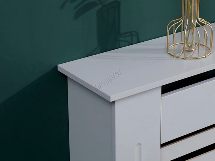 Grey Painted Radiator Cover Wall Cabinet Wood MDF Traditional Modern Small (FREE POSTAGE)