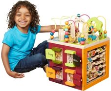 Zany Zoo Wooden Activity Cube