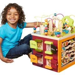Zany Zoo Wooden Activity Cube