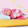 Zapf Baby born Sleepy for babies-30cm pink Soft bodied doll EUC Image 2