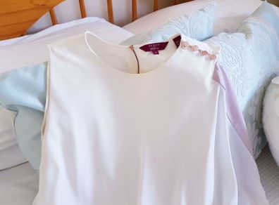 Ted Baker BOLTY White Dress - Size 3 (12)