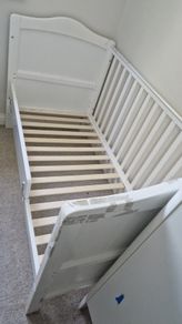 Nested Sorrento wooden cot bed white from Smyths