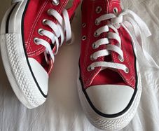 Converse All Star Red Trainers - Canvas Shoes - Size 5 - 37.5