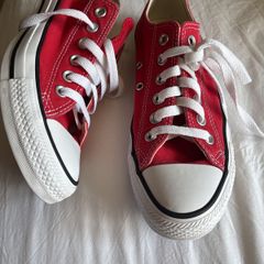 Converse All Star Red Trainers - Canvas Shoes - Size 5 - 37.5