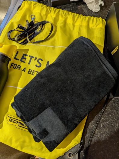 Technogym Gym Accessories Towel, Bottle, Bag Etc...