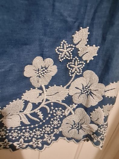Pomodoro cotton embroidered dress