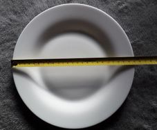 PLATE - White -  Glass