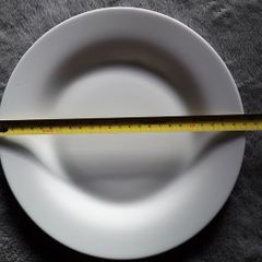 PLATE - White -  Glass