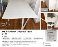IKEA NORDEN Drop-leaf Table Excellent Condition