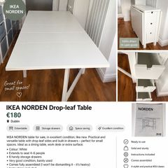 IKEA NORDEN Drop-leaf Table Excellent Condition