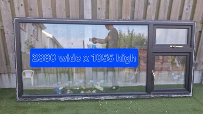 black pvc window