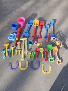 Spades,buckets,rakes