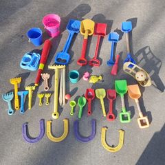 Spades,buckets,rakes