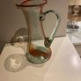 Tall Kerry Vintage Crafted  glass eleven inch hand made glass pitcher Image 6