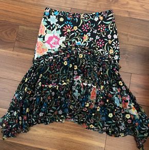 Roberto Cavalli Silk Skirt