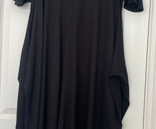 Uniqlo X JW Anderson Knotted Black Midi Dress. Size L. Adjustable Knot