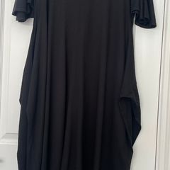 Uniqlo X JW Anderson Knotted Black Midi Dress. Size L. Adjustable Knot