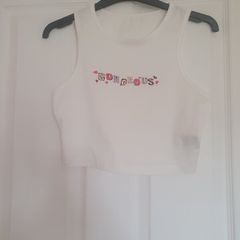 Ladies crop vest top