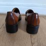 Martinelli Brown Leather Loafers UK 3 EU 36 Slip-On Chunky Heel Vintage Classic Image 5