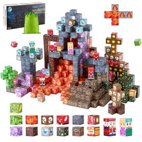 Magnetic Blocks 100 PCS Dark Castle Set STEM Montessori Sensory Toys