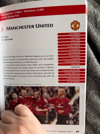 Manchester United Official Yearbook 2001