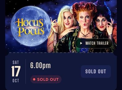 Sold Out Hocus Pocus drive in at Leopardstown Sat @6