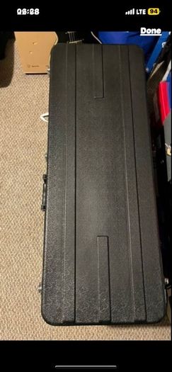 electric guitar hard case with clips for back strap fits Gibson fender Stratocaster telecaster charvel Jackson Ibanez esp music man PRS electric guitar parts accessories