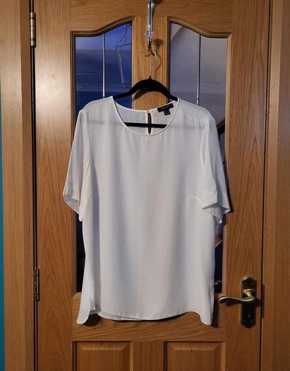 Primark white top, Size 20, New