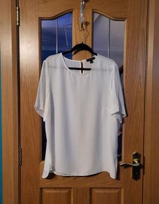 Primark white top, Size 20, New