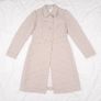 Gerard Darel Beige Cream Polka Dot Tailored Longline Coat Jacket 36-38EU Image 7