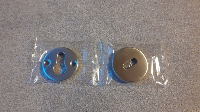 Escutcheon, Euro Profile, 53 mm, Stainless Steel