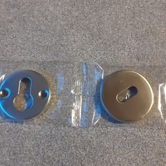 Escutcheon, Euro Profile, 53 mm, Stainless Steel