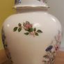 Vintage Aynsley Fine Bone China Ginger Jar | Wild Tudor Floral Covered Urn Image 2