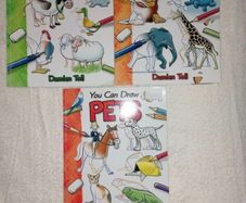 Drawing Books (3) Pets, Farm Animals, Wild Animals