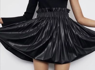 Zara Faux Leather Skirt / Skort