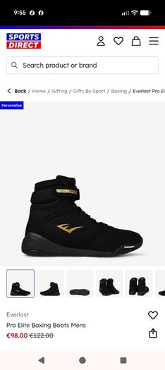 Everlast Pro Elite Boxing Boots Mens