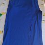 Blue top and skirt with split up side Image 4