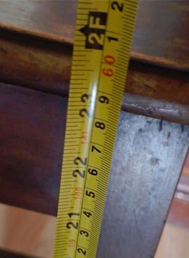 Beautiful Antique Table with Ashtray in Drawer, Measurements are in the photo's,