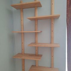 wooden shelving unit