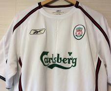 Liverpool Jersey. Season 2003/2004. Official Reebok Away Jersey From 2003. Authentic Original From 2003. Not A Modern Remake.