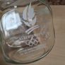 vintage SNICKERS Glass candy sweet jar  ALBERTVILLE BARCELONA 92 winter Olympics games Image 2
