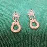 Vintage Horseshoe Diamond Earrings Image 3
