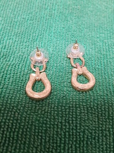 Vintage Horseshoe Diamond Earrings