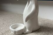 White Ceramic Penguin Tealight Holder