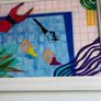 Original Art Swim Art Swimmer Pool Abstract Art Contemporary Irish Art Image 7