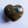 2" Multicolor Rhyolite Jasper Puffy Heart Crystal Mineral Stone Image 7