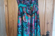 Villa green hankerchief dress (free post)