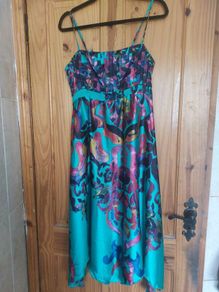 Villa green hankerchief dress (free post)