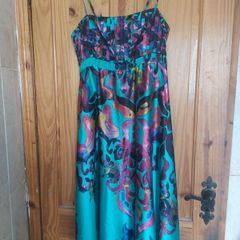 Villa green hankerchief dress (free post)