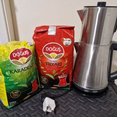 Electric Turkish Tea Maker + 2 kg packs originally Turkish tea